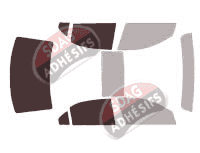 Gabarit vitrage - kit 3/4 arrière - Ford Fusion (1) Berline 4 portes (2004 - 2010)