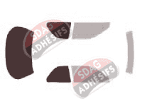 Gabarit vitrage - kit 3/4 arrière - Honda Accord (4) Coupé 2 portes (1990 - 1994) Gabarit vitrage - kit 3/4 arrière - Honda Accord (4) Coupé 2 portes (1990 - 1994)