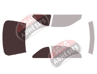 Gabarit vitrage - kit 3/4 arrière - Honda Accord (5) Coupé 2 portes (1994 - 1998) Gabarit vitrage - kit 3/4 arrière - Honda Accord (5) Coupé 2 portes (1994 - 1998)