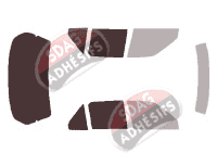 Gabarit vitrage - kit 3/4 arrière - Honda Accord (3) Berline 4 portes (1986 - 1990) Gabarit vitrage - kit 3/4 arrière - Honda Accord (3) Berline 4 portes (1986 - 1990)