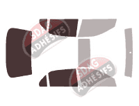 Gabarit vitrage - kit 3/4 arrière - Honda Accord (8) Berline 4 portes (2003 - 2008) Gabarit vitrage - kit 3/4 arrière - Honda Accord (8) Berline 4 portes (2003 - 2008)