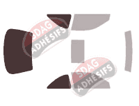 Gabarit vitrage - kit 3/4 arrière - Honda Civic (6) Coupe 2 portes (1996 - 1998) Gabarit vitrage - kit 3/4 arrière - Honda Civic (6) Coupe 2 portes (1996 - 1998)