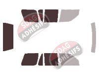 Gabarit vitrage - kit 3/4 arrière - Honda CR-V (1) 5 portes (1995 - 2001)