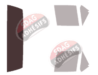 Gabarit vitrage - kit 3/4 arrière - Jeep Comanche Pick-up 2 portes (1985 - 1993)