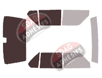 Gabarit vitrage - kit 3/4 arrière - Bmw Serie 5 / i5 (1) Berline 4 portes (1972 - 1987)