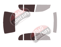 Gabarit vitrage - kit 3/4 arrière - Lexus GS (1) Berline 4 portes (1991 - 1997)