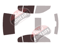 Gabarit vitrage - kit 3/4 arrière - Lexus GS (2) Berline 4 portes (1997 - 2005)