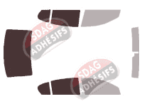 Gabarit vitrage - kit 3/4 arrière - Lexus GS (3) Berline 4 portes (2005 - 2012)