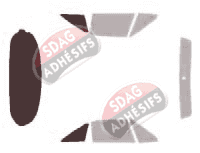 Gabarit vitrage - kit 3/4 arrière - Mazda MX-5 (2) Coupe 2 portes (1998 - 2005)