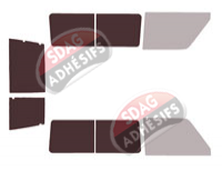 Gabarit vitrage - kit 3/4 arrière - Toyota Land Cruiser (7) LJ73 2 Portes Arriere 4 portes (1985 - 1996) Gabarit vitrage - kit 3/4 arrière - Toyota Land Cruiser (7) LJ73 2 Portes Arriere 4 portes (1985 - 1996)