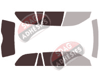 Gabarit vitrage - kit 3/4 arrière - Bmw Serie 3 (4) Touring Break 5 portes (1998 - 2005)