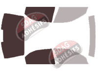Gabarit vitrage - kit 3/4 arrière - Alfa Romeo 166 Berline 4 portes (1998 - 2005)