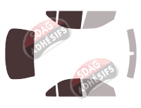 Gabarit vitrage - kit 3/4 arrière - Mercedes-Benz Classe S (3) Courte Berline 4 portes (1999 - 2005) Gabarit vitrage - kit 3/4 arrière - Mercedes-Benz Classe S (3) Courte Berline 4 portes (1999 - 2005)