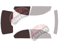 Gabarit vitrage - kit 3/4 arrière - Bmw Serie 3 (4) Compact 3 portes (2001 - 2006)