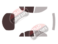 Gabarit vitrage - kit 3/4 arrière - Mitsubishi Carisma 5 portes (1995 - 2003)