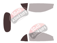 Gabarit vitrage - kit 3/4 arrière - Mitsubishi Eclipse (2) Cabriolet 2 portes (1995 - 2000) Gabarit vitrage - kit 3/4 arrière - Mitsubishi Eclipse (2) Cabriolet 2 portes (1995 - 2000)