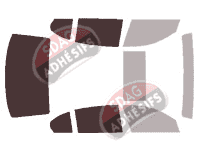 Gabarit vitrage - kit 3/4 arrière - Bmw Serie 7 / i7 (4) Berline 4 portes (2001 - 2008)