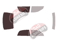 Gabarit vitrage - kit 3/4 arrière - Mitsubishi Diamante (2) Berline 4 portes (1996 - 1999)