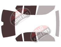 Gabarit vitrage - kit 3/4 arrière - Bmw Serie 7 / i7 (3) Berline 4 portes (1994 - 2001)