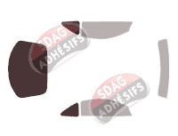 Gabarit vitrage - kit 3/4 arrière - Mitsubishi Eclipse (3) Coupe 3 portes (2000 - 2005) Gabarit vitrage - kit 3/4 arrière - Mitsubishi Eclipse (3) Coupe 3 portes (2000 - 2005)