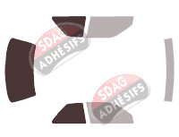 Gabarit vitrage - kit 3/4 arrière - Nissan Sentra (3) Coupé 2 portes (1991 - 1994) Gabarit vitrage - kit 3/4 arrière - Nissan Sentra (3) Coupé 2 portes (1991 - 1994)