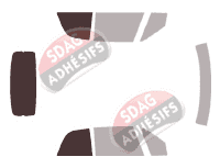 Gabarit vitrage - kit 3/4 arrière - Opel Astra (F) Cabriolet 2 portes (1993 - 2002) Gabarit vitrage - kit 3/4 arrière - Opel Astra (F) Cabriolet 2 portes (1993 - 2002)