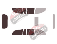 Gabarit vitrage - kit 3/4 arrière - Opel Omega (B) Break 5 portes (1994 - 2004)