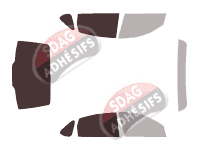 Gabarit vitrage - kit 3/4 arrière - Buick Allure (1) Berline 4 portes (2004 - 2010)