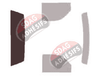Gabarit vitrage - kit 3/4 arrière - Chevrolet 1500-2500-3500 (5) Standard Cab Pick-up 2 portes (1998 - 2007)