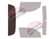 Gabarit vitrage - kit 3/4 arrière - Toyota Tacoma (2) Pick-up 2 portes (2005 - 2015) Gabarit vitrage - kit 3/4 arrière - Toyota Tacoma (2) Pick-up 2 portes (2005 - 2015)