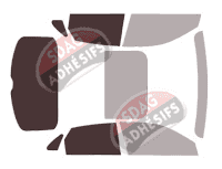 Gabarit vitrage - kit 3/4 arrière - Audi Q3 (2) Sportback 5 portes (depuis 2020) Gabarit vitrage - kit 3/4 arrière - Audi Q3 (2) Sportback 5 portes (depuis 2020)