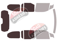 Gabarit vitrage - kit 3/4 arrière - Toyota ProAce City (1) Long 4-5 portes (depuis 2018) Gabarit vitrage - kit 3/4 arrière - Toyota ProAce City (1) Long 4-5 portes (depuis 2018)