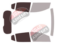 Gabarit vitrage - kit 3/4 arrière - Dacia Sandero (3) Stepway 5 portes (depuis 2021) Gabarit vitrage - kit 3/4 arrière - Dacia Sandero (3) Stepway 5 portes (depuis 2021)