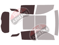 Gabarit vitrage - kit 3/4 arrière - Gmc Terrain (2) 5 portes (2017 - 2024)