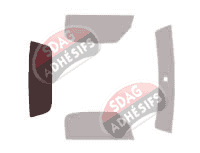Gabarit vitrage - kit 3/4 arrière - Honda S 2000 Cabriolet 2 portes (2002 - 2010)