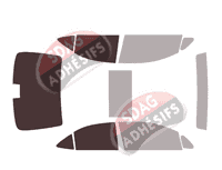 Gabarit vitrage - kit 3/4 arrière - Lexus HS (1) Berline 4 portes (2009 - 2018)