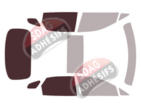 Gabarit vitrage - kit 3/4 arrière - Lexus RX (5) 5 portes (depuis 2023)