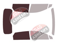 Gabarit vitrage - kit 3/4 arrière - MG 4 EV (1) 5 portes (depuis 2022) Gabarit vitrage - kit 3/4 arrière - MG 4 EV (1) 5 portes (depuis 2022)