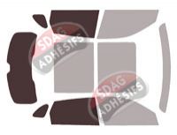 Gabarit vitrage - kit 3/4 arrière - MG Marvel (1) 5 portes (depuis 2021) Gabarit vitrage - kit 3/4 arrière - MG Marvel (1) 5 portes (depuis 2021)