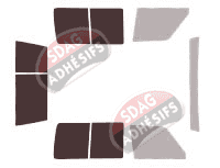 Gabarit vitrage - kit 3/4 arrière - Toyota Land Cruiser (7) LJ70 2 Portes Arriéres 4 portes (1985 - 1996) Gabarit vitrage - kit 3/4 arrière - Toyota Land Cruiser (7) LJ70 2 Portes Arriéres 4 portes (1985 - 1996)