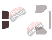 Gabarit vitrage - kit 3/4 arrière - Volkswagen Transporter T5 (5) Court Ou Long Utilitaire 4 portes (2003 - 2015) Gabarit vitrage - kit 3/4 arrière - Volkswagen Transporter T5 (5) Court Ou Long Utilitaire 4 portes (2003 - 2015)