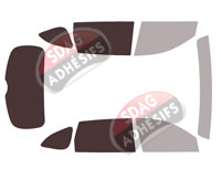 Gabarit vitrage - kit 3/4 arrière - Acura MDX (4) 5 portes (depuis 2021) Gabarit vitrage - kit 3/4 arrière - Acura MDX (4) 5 portes (depuis 2021)