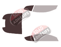 Gabarit vitrage - kit 3/4 arrière - Aston Martin DB9 (1) Coupé 2 portes (2004 - 2016)