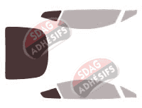 Gabarit vitrage - kit 3/4 arrière - Aston Martin Vantage (1) V12 Coupé 2 portes (2005 - 2018) Gabarit vitrage - kit 3/4 arrière - Aston Martin Vantage (1) V12 Coupé 2 portes (2005 - 2018)