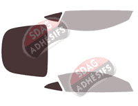 Gabarit vitrage - kit 3/4 arrière - Aston Martin Vantage (2) Coupe 2 portes (depuis 2018)