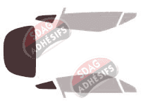 Gabarit vitrage - kit 3/4 arrière - Aston Martin Zagato Coupé 2 portes (2012 - 2018) Gabarit vitrage - kit 3/4 arrière - Aston Martin Zagato Coupé 2 portes (2012 - 2018)