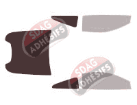 Gabarit vitrage - kit 3/4 arrière - Aston Martin Vanquish Coupé 2 portes (2001 - 2007)