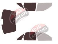 Gabarit vitrage - kit 3/4 arrière - Audi 100 (4) Berline 4 portes (1990 - 1994)