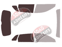 Gabarit vitrage - kit 3/4 arrière - Audi A3 (3) Sportback 5 portes (2012 - 2020) Gabarit vitrage - kit 3/4 arrière - Audi A3 (3) Sportback 5 portes (2012 - 2020)