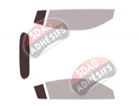 Gabarit vitrage - kit 3/4 arrière - Audi R8 (3) Cabriolet 2 portes (2015 - 2023)